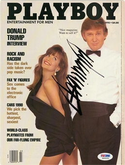 Donald Trump Signed 1990 Playboy Magazine (PSA/DNA)